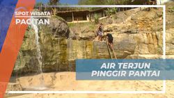 Air Terjun Unik di Pinggir Pantai Pacitan