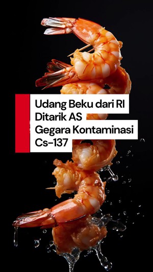 Video Temuan Kontaminasi Cs-137 Bikin Udang Beku dari RI Ditarik AS