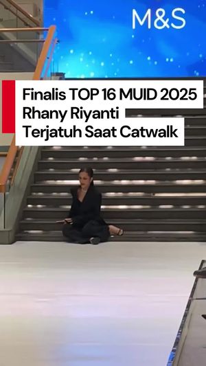 Video: Detik-detik Finalis TOP 16 MUID 2025 Rhany Riyanti Jatuh saat Catwalk