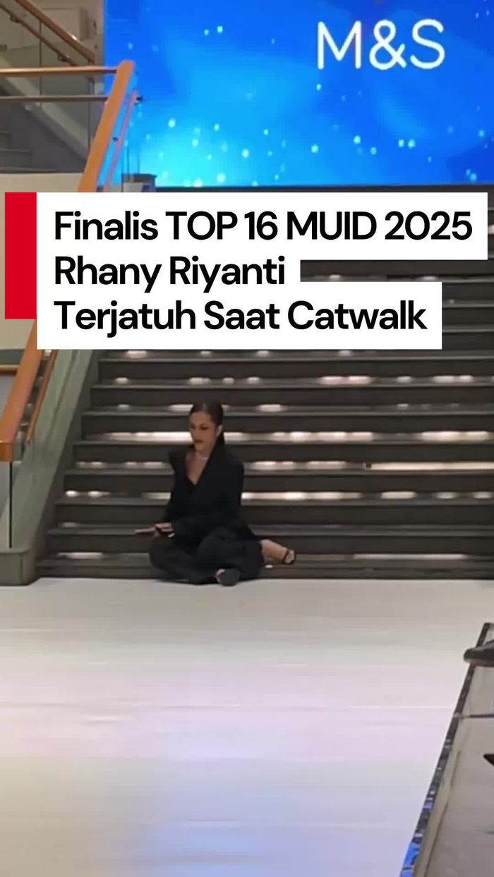 Video: Detik-detik Finalis TOP 16 MUID 2025 Rhany Riyanti Jatuh saat Catwalk