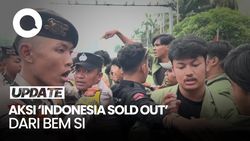 Video: Demo BEM SI di DPR Bertajuk Indonesia Sold Out Diwarnai Cekcok