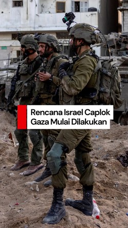 Video Militer Israel Mulai Bergerak untuk Rencana Ambil Alih Gaza
