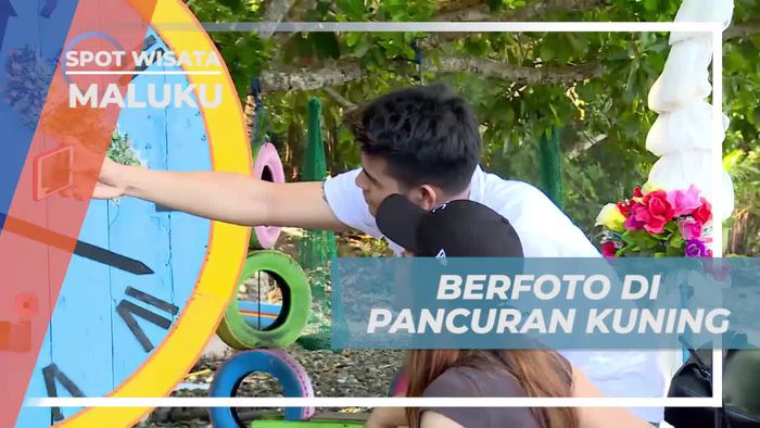 Berfoto Seru di Pancuran Kuning Ambon, Maluku