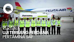 Pertamina Luncurkan Penerbangan Perdana Sustainable Aviation Fuel Berbahan Baku Minyak Jelantah