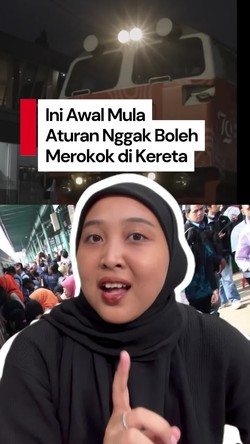 Video Flashback Awal Mula Nggak Boleh Merokok di Kereta