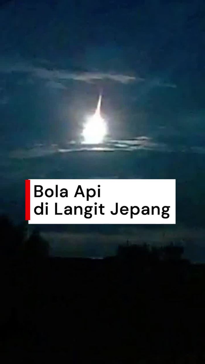 Video: Detik-detik Bola Api Muncul di Langit Jepang