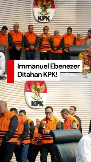 Video: Pakai Rompi Oranye KPK, Ebenezer Nangis-Kasih Jempol