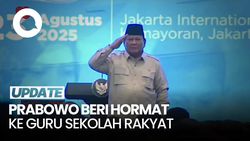 Video Prabowo Hormat ke Guru Sekolah Rakyat: Saya Bangga dengan Kalian
