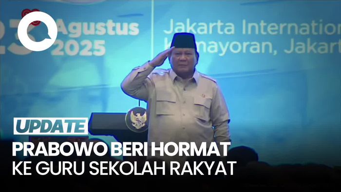 Video Prabowo Hormat ke Guru Sekolah Rakyat: Saya Bangga dengan Kalian
