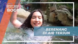 Berenang Segar di Air Terjun Curug Cibaliung, Bogor