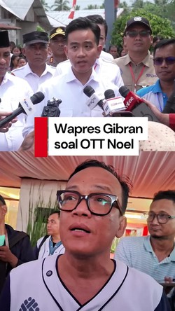 Video Wamenaker Noel Kena OTT, Gibran: Hormati Independensi KPK