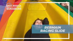 Bermain Racing Slide Seru di Santasea Waterpark, Sukabumi