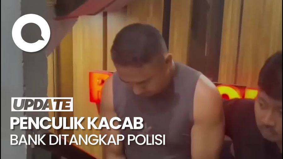 Video: Momen 4 Penculik Kacab Bank Tertunduk Lesu Saat Diringkus Polisi