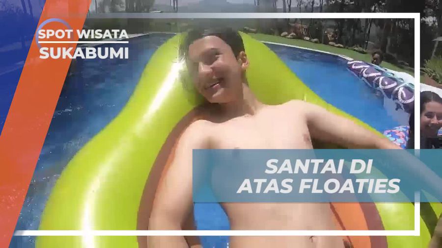 Santai di Floaties di Kolam Renang Bravo Adventure, Sukabumi