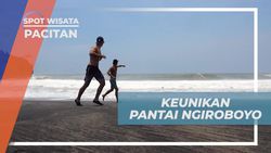 Menemukan Keunikan Pasir Pantai Ngiroboyo, Pacitan
