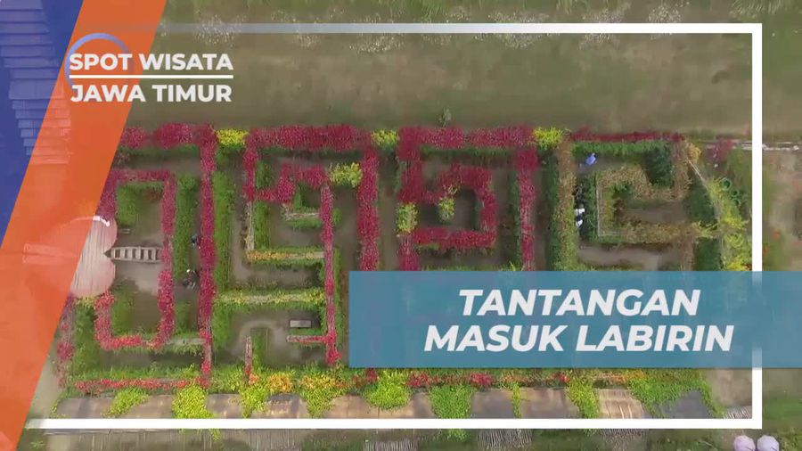 Tantang Diri Anda dengan Bermain di Labirin Taman Bunga Nganjuk