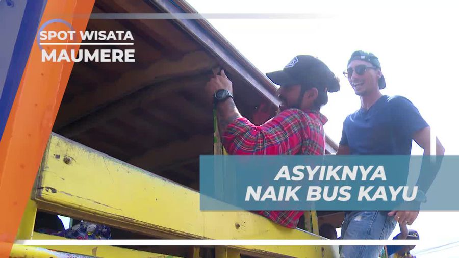 Nikmati Pengalaman Unik Naik Bus Kayu Tradisional di Maumere