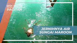 Menikmati Kejernihan Air di Sungai Maroon, Pacitan