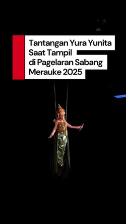 Video Yura Yunita Enggak Nervous Saat Melayang di Pagelaran Sabang Merauke