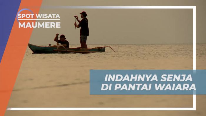 Pesona Senja yang Memesona di Pantai Waiara, Maumere
