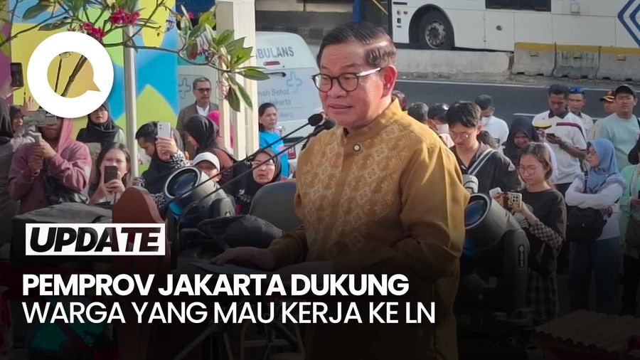 Video Pramono Dukung Warga Jakarta Kerja di LN, Minta Belajar Bahasa Asing