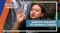 Santap Nikmat di Bawah Curug Cikondang yang Menyejukkan, Cianjur
