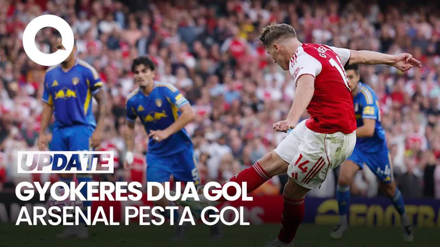 Video Arsenal Lumat Leeds: Gyokeres Brace, Saka-Odegaard Cedera