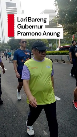 Video: Lari 8 Km Bareng Gubernur Pram, Kok Nggak Ikut Merdeka Run?