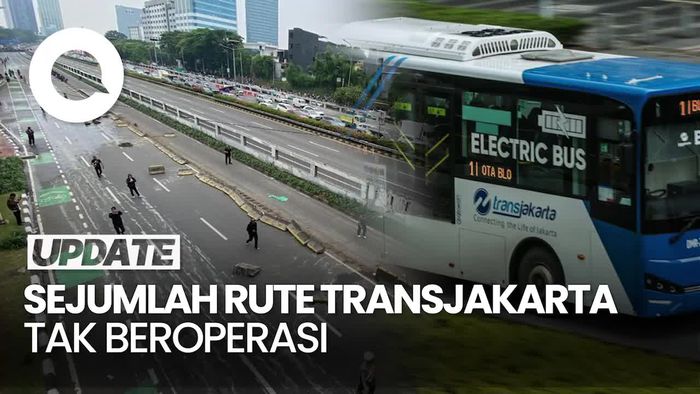 Video: Sejumlah Rute TransJakarta Tak Beroperasi Imbas Demo di DPR