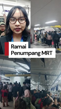 Video: Ramainya Penumpang MRT Malam Ini 
