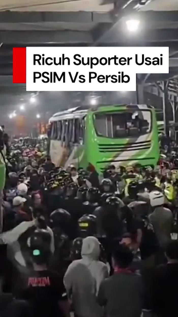 Video Ricuh Usai PSIM Vs Persib di Yogya, Sejumlah Suporter Luka-luka