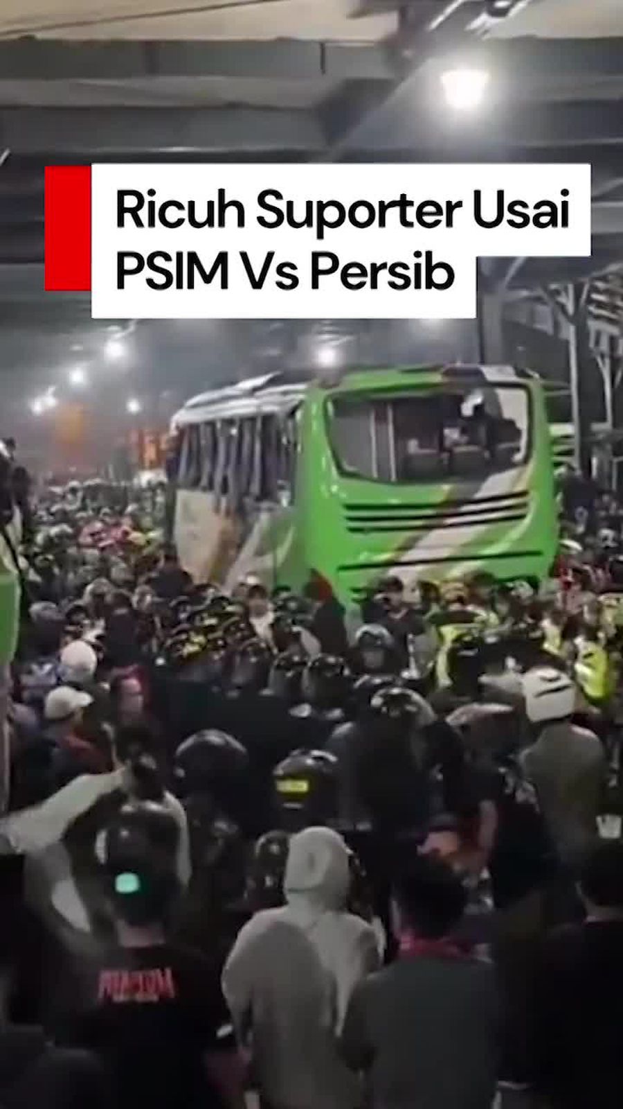 Video Ricuh Usai PSIM Vs Persib di Yogya, Sejumlah Suporter Luka-luka