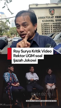Video Roy Suryo soal UGM Pastikan Keaslian Ijazah Jokowi: Abal-abal