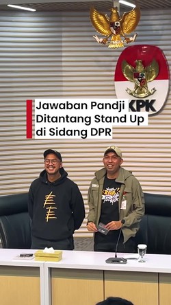 Video Pandji Pragiwaksono Ditantang Stand Up Comedy di Sidang DPR