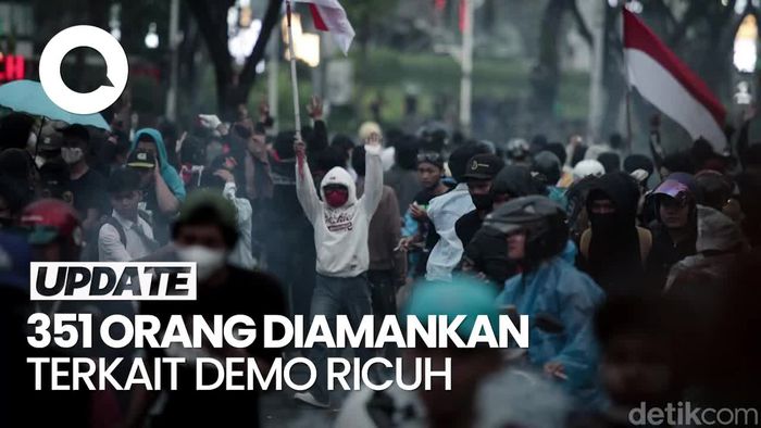 Video: 351 Orang Diamankan Terkait Demo Ricuh, 196 Anak di Bawah Umur