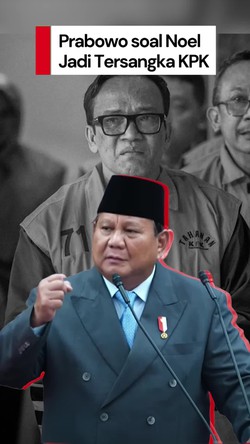 Video: Kata Prabowo soal Noel Jadi Tersangka KPK