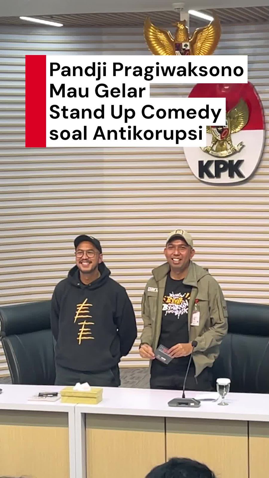Video Pandji Pragiwaksono Gandeng KPK Gelar Stand Up Comedy Antikorupsi
