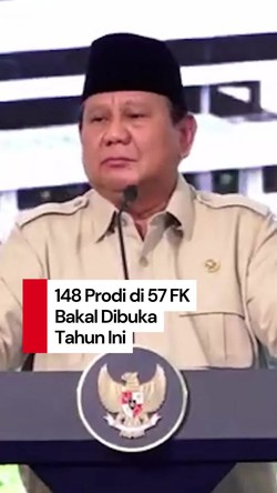 Video: Prabowo Akan Buka 148 Prodi di 57 Fakultas Kedokteran RI Tahun Ini