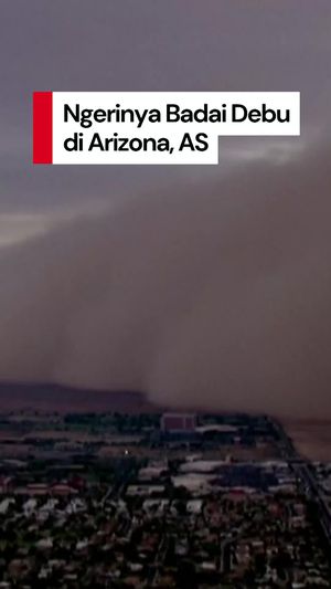Video Penampakan Ngeri Badai Debu Haboob di Arizona AS