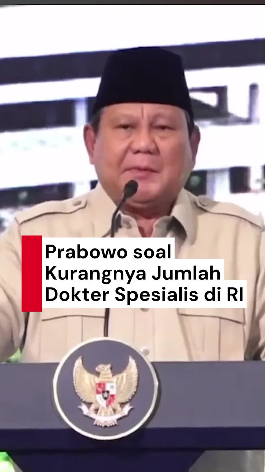 Video Prabowo soal RI Kekurangan 70.000 Dokter Spesialis: Kita Harus Kejar!