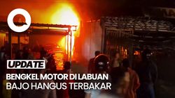 Video: Kebakaran Bengkel Motor di Labuan Bajo, Kerugian Mencapai Rp 6 M