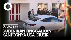 Video Dubes Iran di Australia Tinggalkan Kantornya Usai Perintah Pengusiran