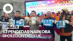 Video: Polisi Tangkap 63 Pengedar Narkoba di Cilegon, Sabu-Ekstasi Disita