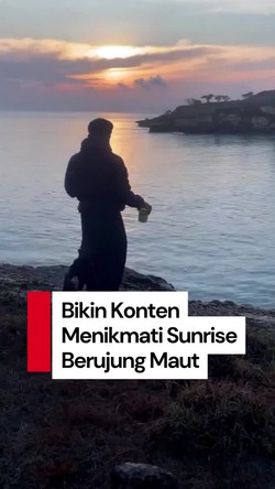 Video: Pemuda Bima Tewas Jatuh dari Tebing saat Bikin Konten Sunrise