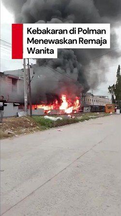 Video: Kebakaran 5 Kios di Polman, Seorang Remaja Wanita Tewas