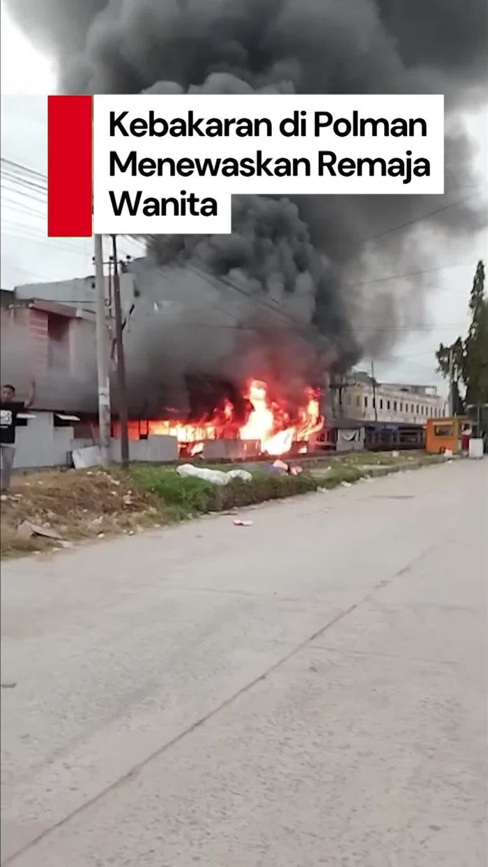 Video: Kebakaran 5 Kios di Polman, Seorang Remaja Wanita Tewas