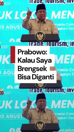 Video Prabowo: Tak Ada yang Tak Bisa Diganti, Termasuk Presiden