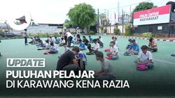 Video: Puluhan Pelajar di Karawang Terjaring Razia saat Hendak Demo
