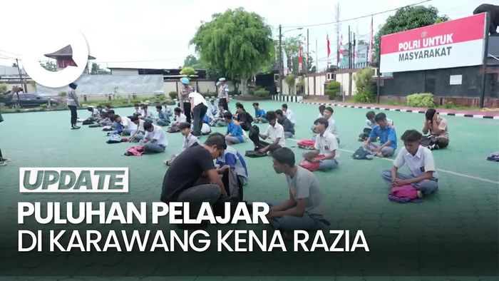 Video: Puluhan Pelajar di Karawang Terjaring Razia saat Hendak Demo