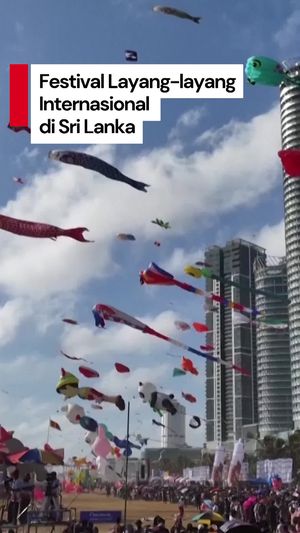 Video: Saat Ratusan Layang-layang Hiasi Langit Ibu Kota Sri Lanka